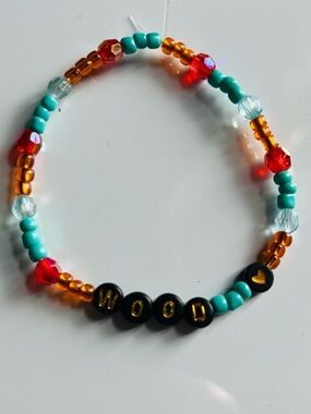 Taylor Swift Friendship Bracelet Showgirl Wood